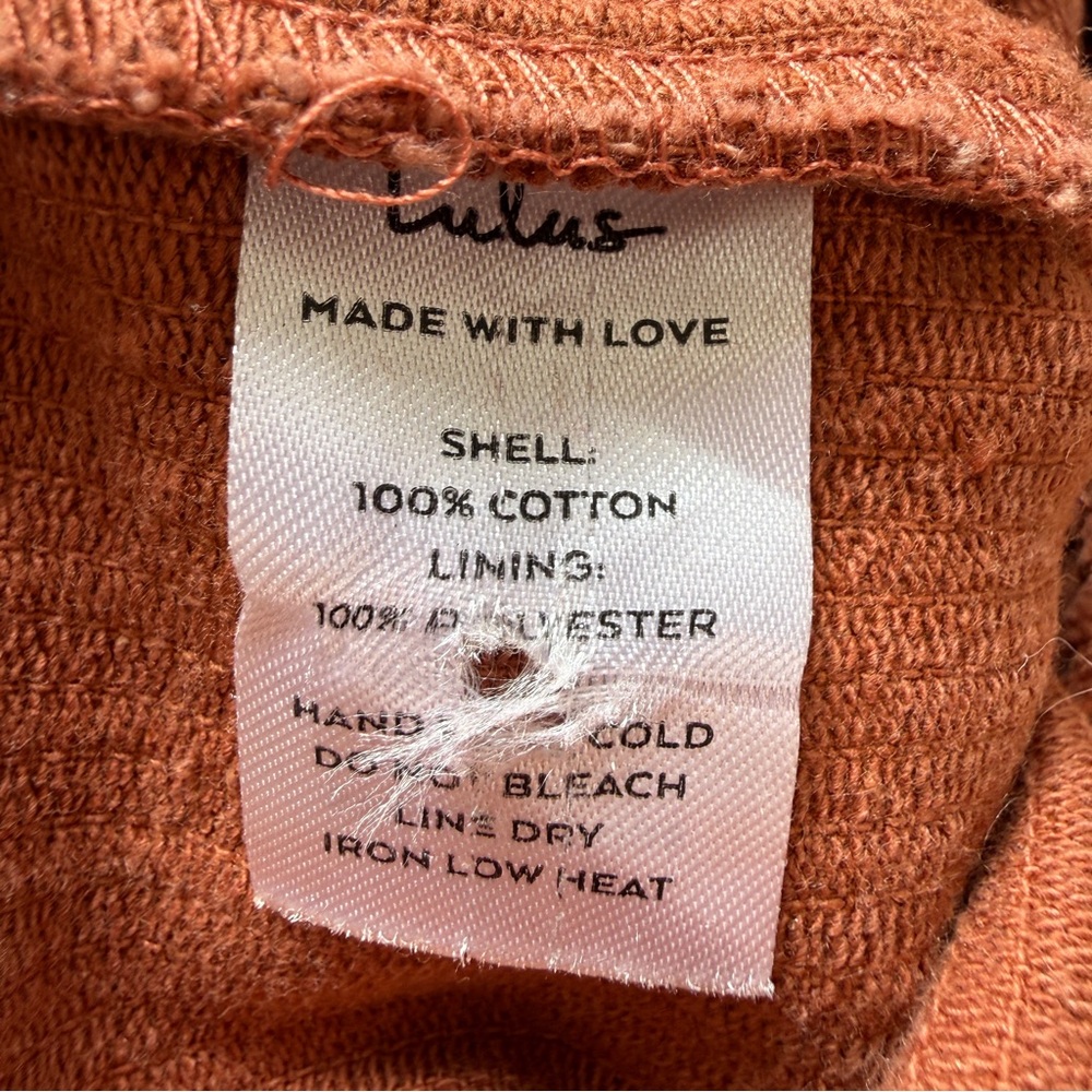 Lulu’s Corduroy Wide Leg Overall Jumpsuit - Picture 10 of 10